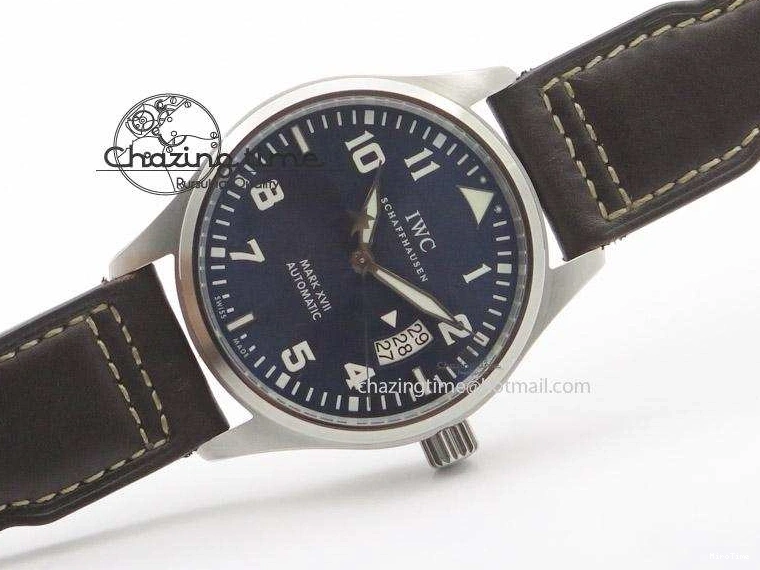 MIROTIME 0410 Mark XVII Le Petit Prince MK Maker 1:1 Best Edition SS Blue Dial A2892 On Brown Leather Strap GoodFit 7379